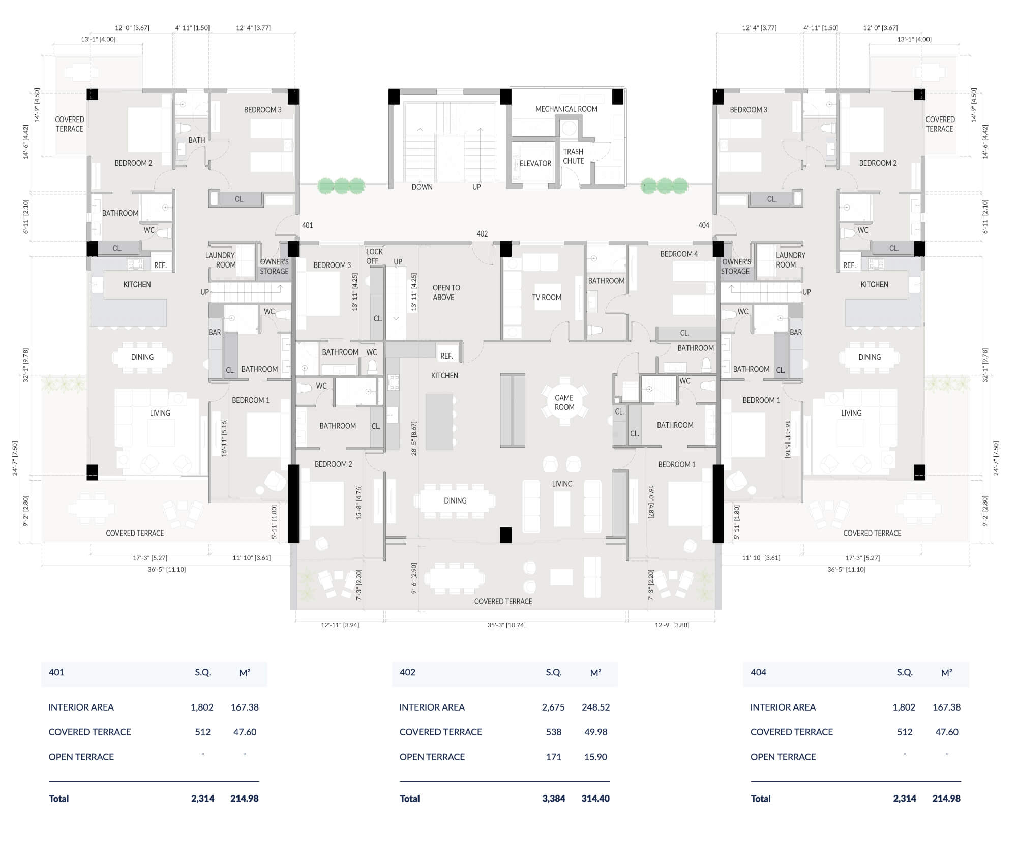 Floor plans Condo - Nivel 4