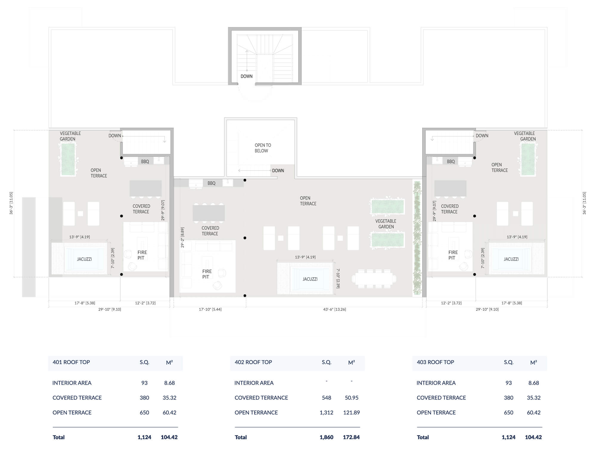 Floor plans Condo - Roof Top